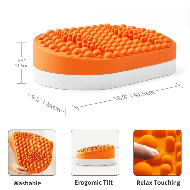 Reposapiés DIKDOC de Silicona Antifatiga Naranja