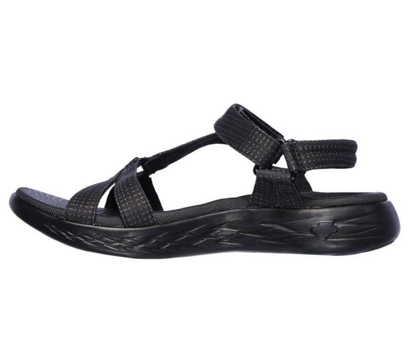 Sandalia Skechers On-The-Go 600-Brillancy Negra Talla 7 Ancha
