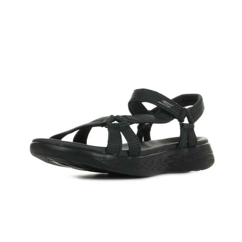 Sandalia Skechers On-The-Go 600-Brillancy Negra Talla 7 Ancha