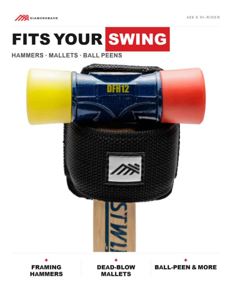 Porta‑martillos Diamondback Hi‑Rider Clip‑On para Cinturón
