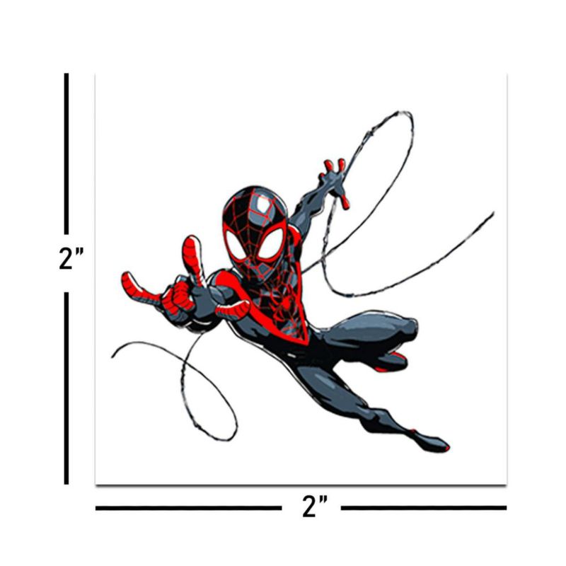Tatuajes temporales Marvel Spiderverse 72 piezas - Regalos para fiestas infantiles