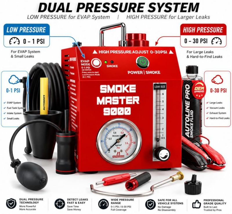 Máquina de humo AutoLine Pro 9000 Pro 800 ml Modo dual