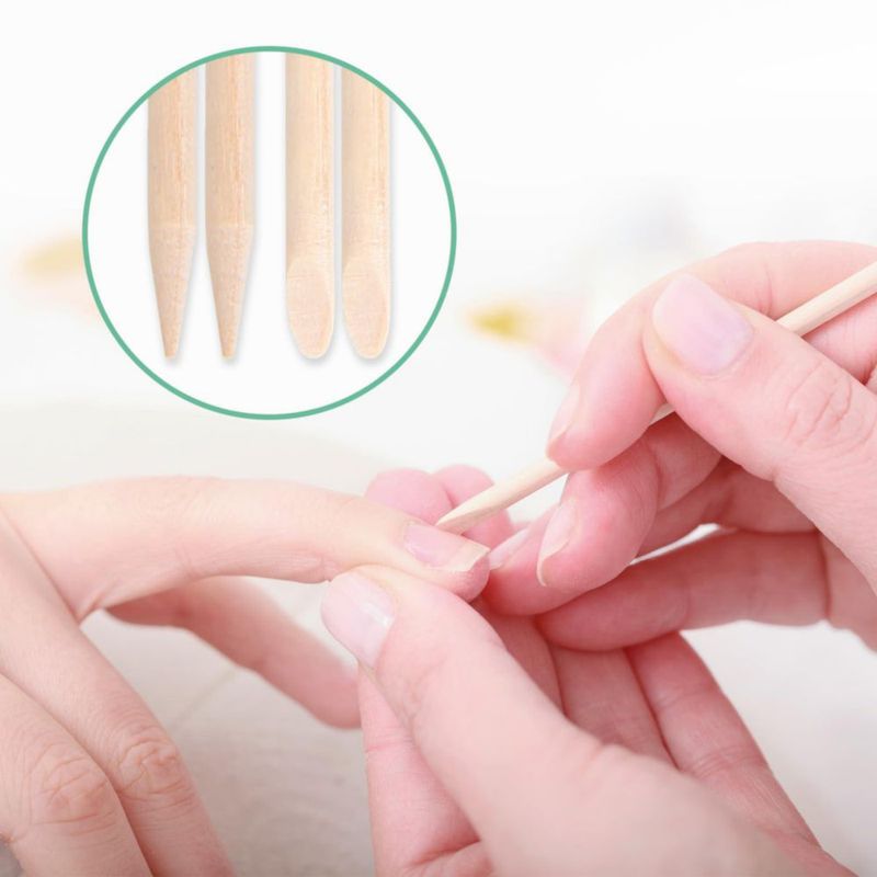 Palitos de madera HeatPure 800 uds 10 cm para cutículas de uñas
