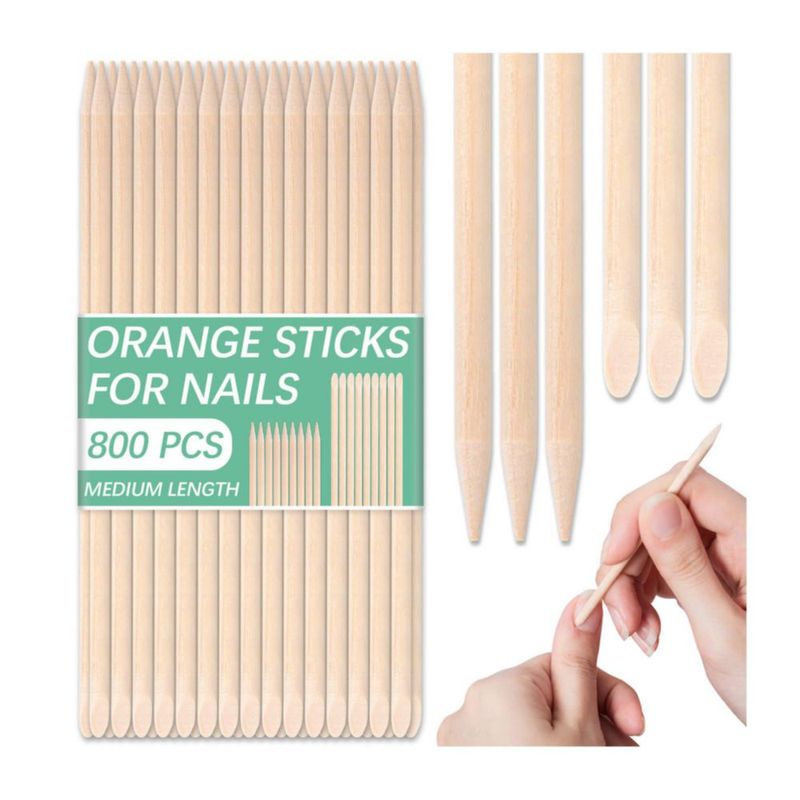 Palitos de madera HeatPure 800 uds 10 cm para cutículas de uñas