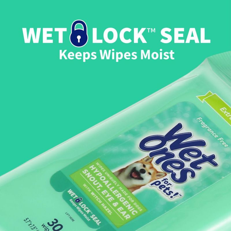 Toallitas Húmedas para Perros Wet Ones 30 Unidades con Aroma a Hamamelis