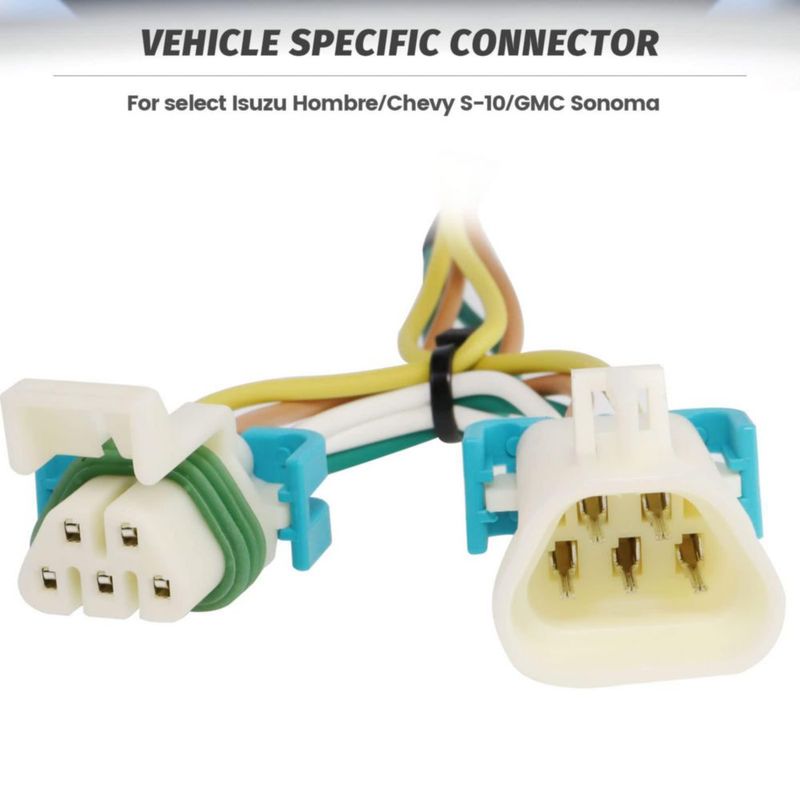 Arnés de cableado plano de 4 vías MECMO para Chevy S-10 / Sonoma