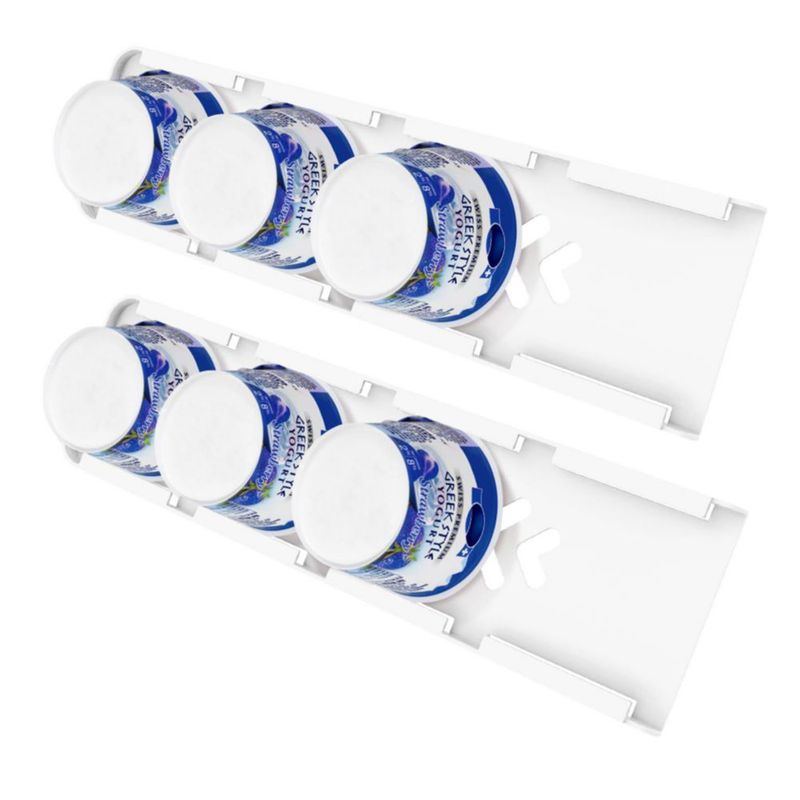 Organizador de yogur SOPHICO 2 unidades blanco para nevera