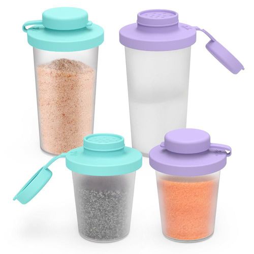 Set de Salero y Pimentero SOPHICO 90 ml/130 ml con Tapa de Silicona