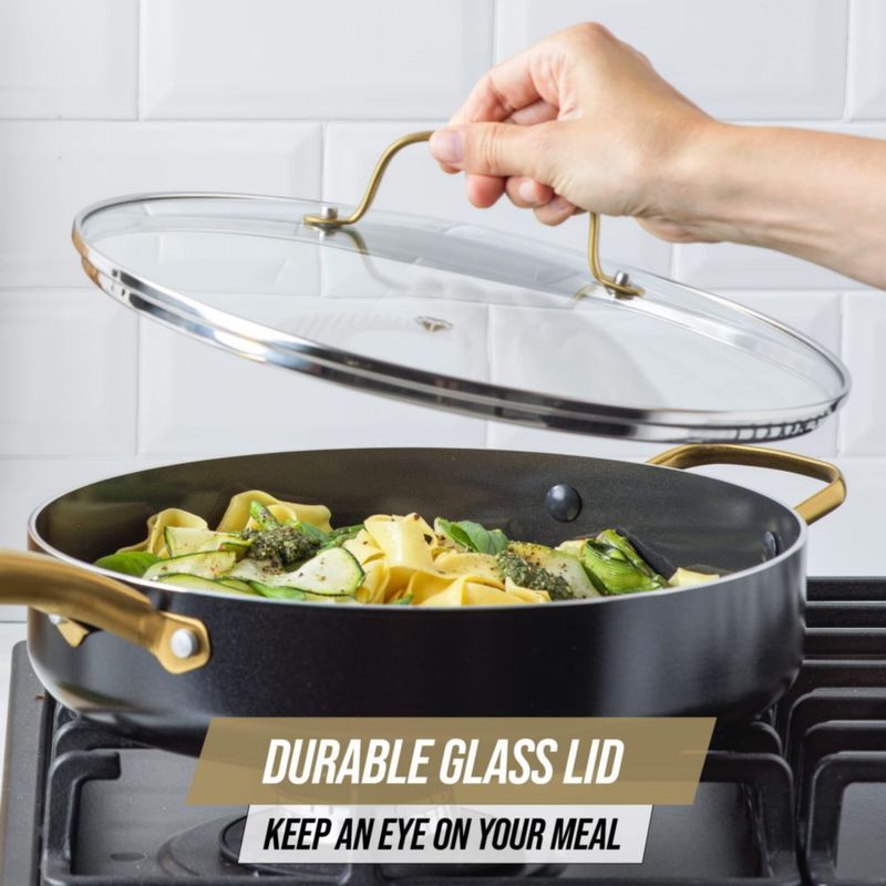 Sartén Sauté Blue Diamond 47 L Negro con Tapa
