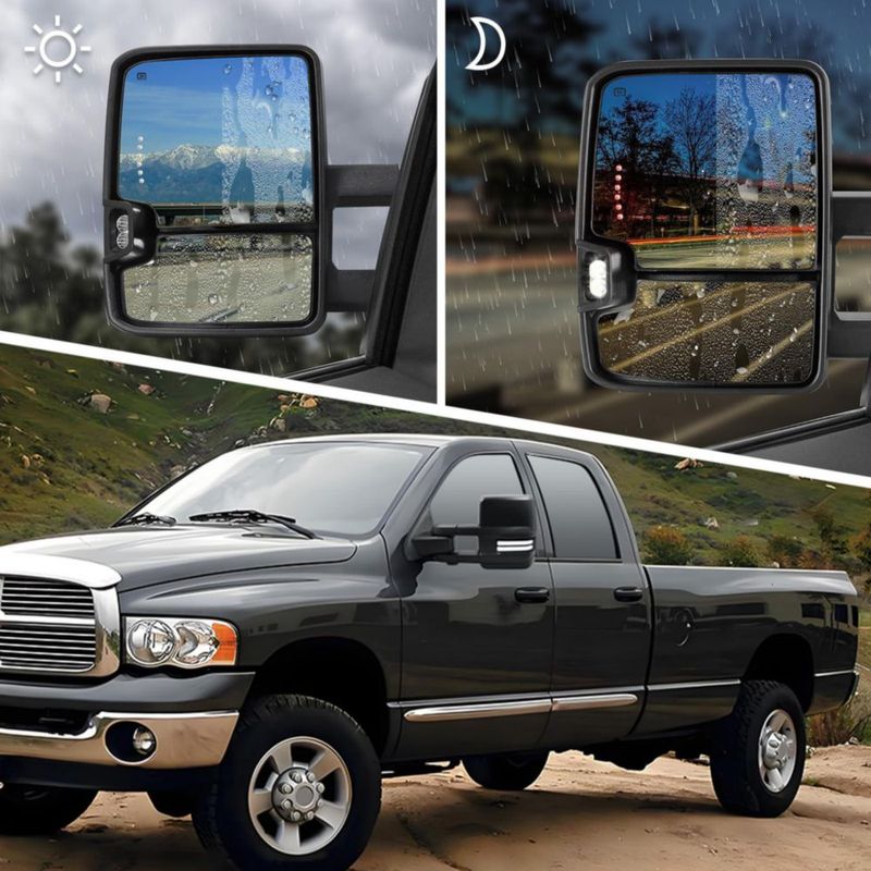 Espejos de remolque Sanooer para Ram 1500/2500/3500 2002-2009