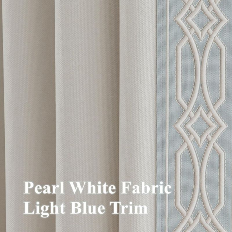 Cortinas VisionaryHomeDesign 259 cm Blanco Perla juego de 2 paneles