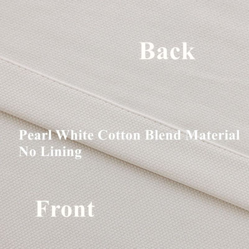 Cortinas VisionaryHomeDesign 259 cm Blanco Perla juego de 2 paneles