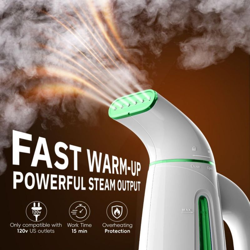 Vaporizador de ropa OGHom 240 ml 700 W Verde suave 110 V