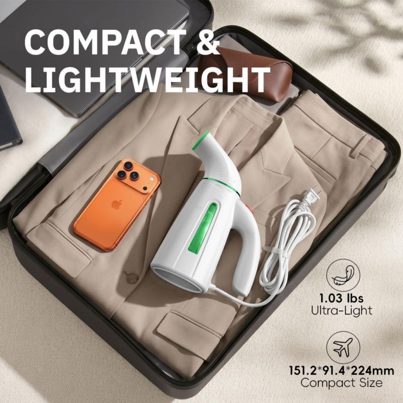 Vaporizador de ropa OGHom 240 ml 700 W Verde suave 110 V