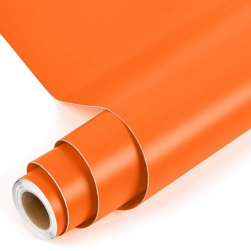 Rollo de vinilo mate naranja 30 cm x 3 m – Prime Vinyl