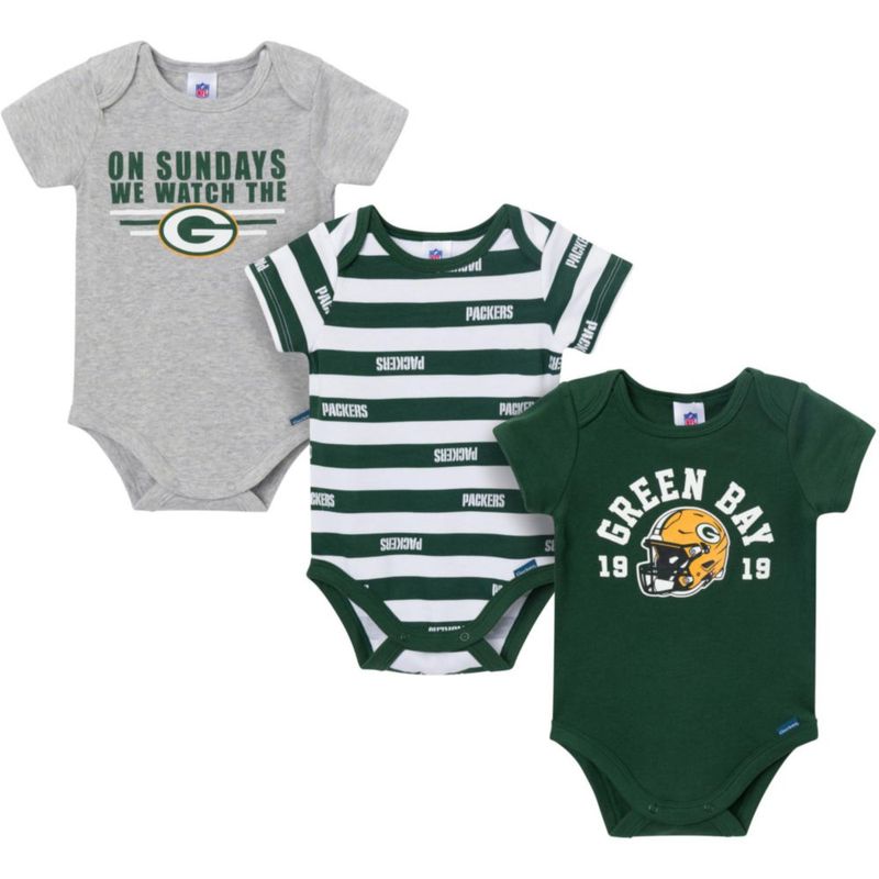 Leotardo Gerber para Bebé Niño NFL Pack de 3 - 6 meses
