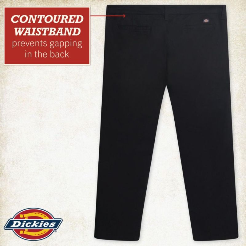 Pantalones de Trabajo Dickies Mujer Talla Plus con Corte Bootcut - Negro