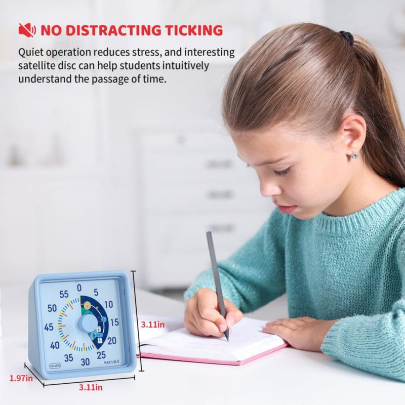 Temporizador visual Secura de 60 minutos para niños y aulas