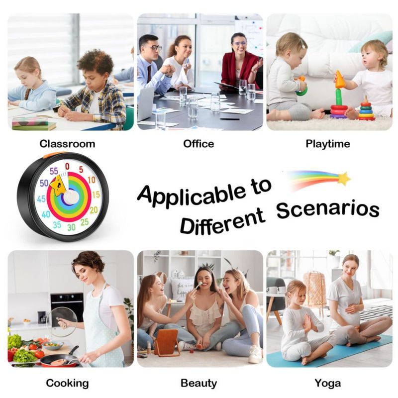 Temporizador Secura de 60 Minutos Arcoíris para Niños