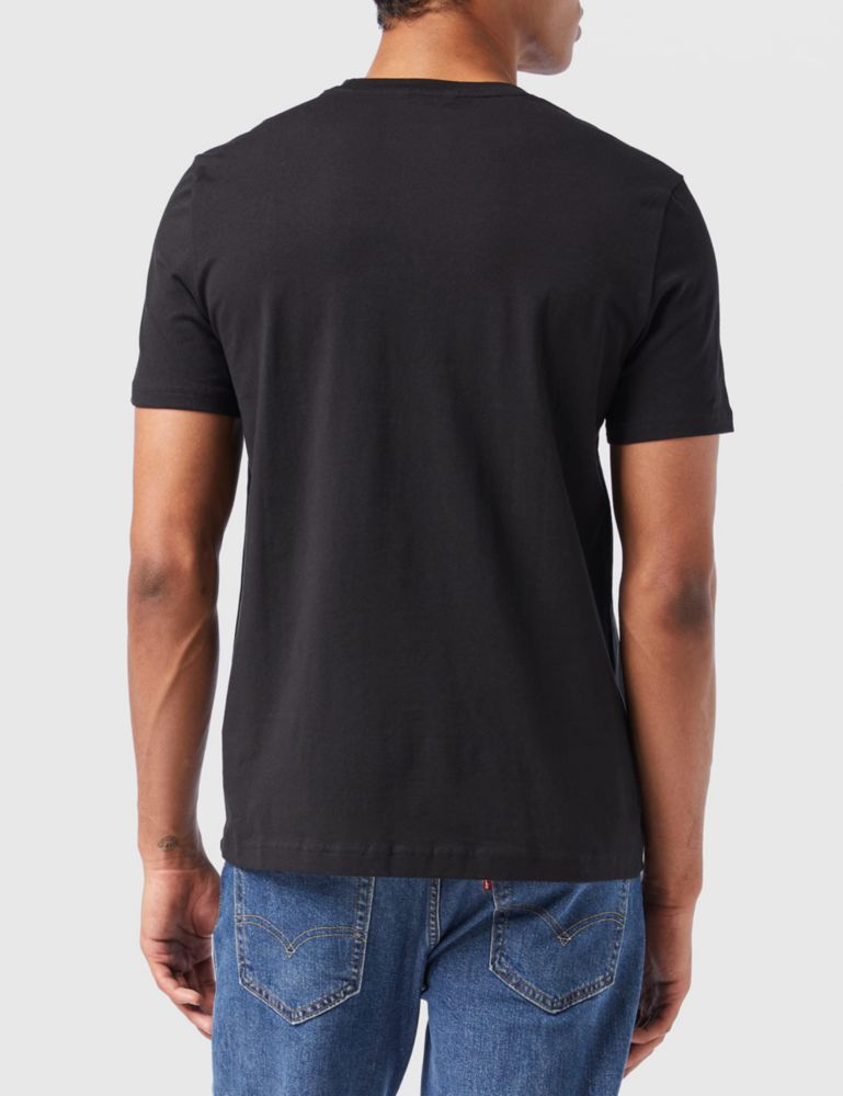 Camiseta Nautica Hombre Talla XXL Negra Cuello Redondo