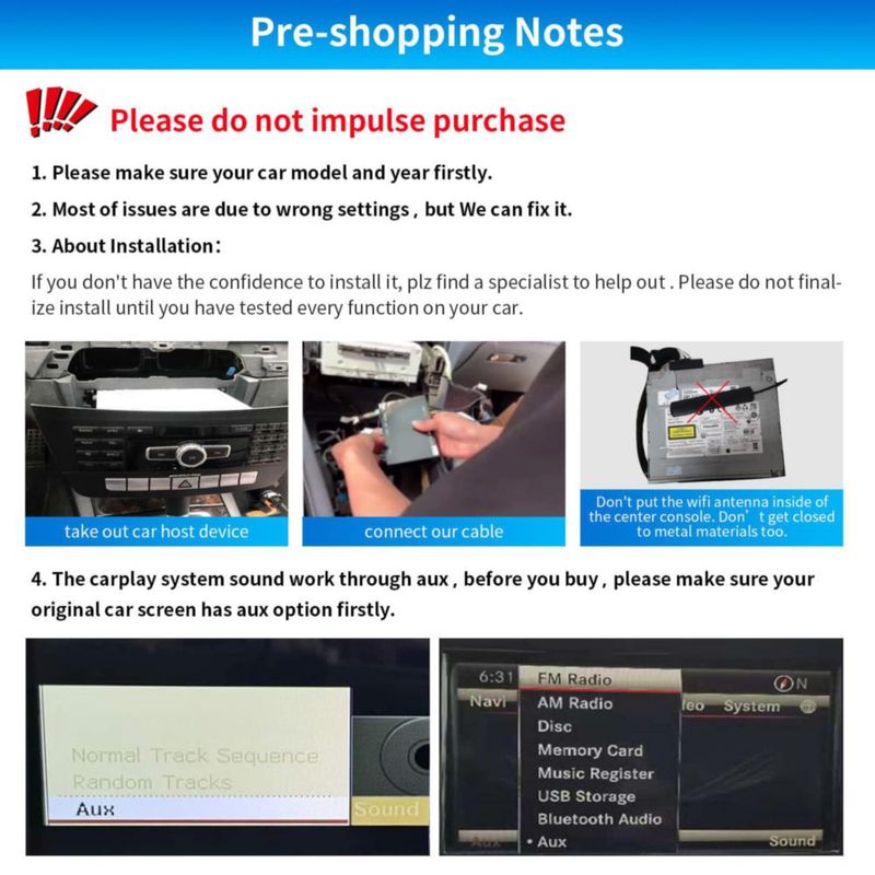 Interfaz CarPlay Road Top NTG4.5/4.7 Inalámbrica