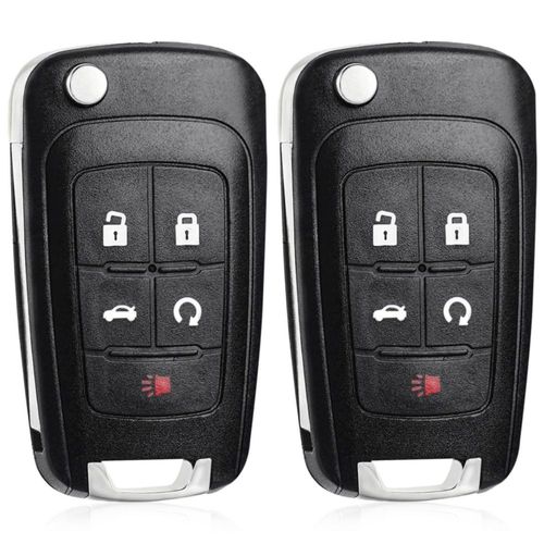 Control remoto CAUORMOTE para Chevy Buick y GMC – 5 botones – Pack de 2