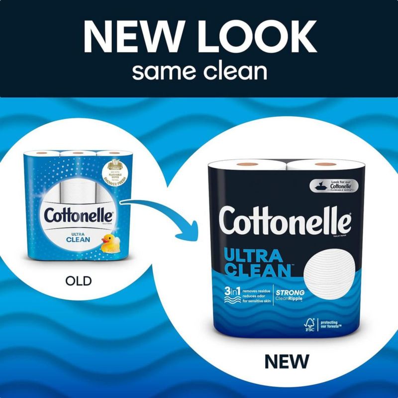 Papel Higiénico Cottonelle Ultra CleanCare Fuerte 6 Mega