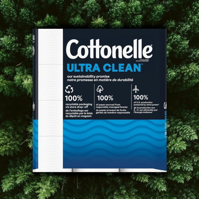 Papel Higiénico Cottonelle Ultra CleanCare Fuerte 6 Mega