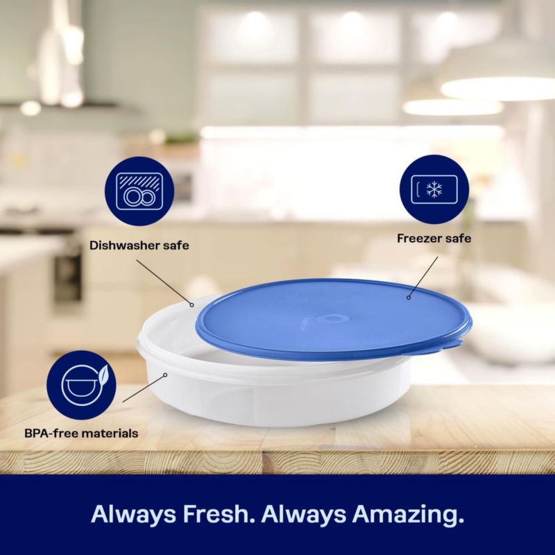 Recipiente Tupperware para Almacenamiento de Alimentos 4 L libre de BPA y apto para lavavajillas