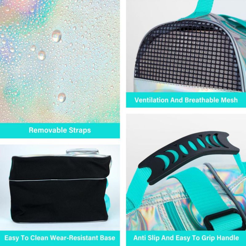 Bolsa de Patinaje Hytiland Amplia Holográfica para Mujer y Juvenil