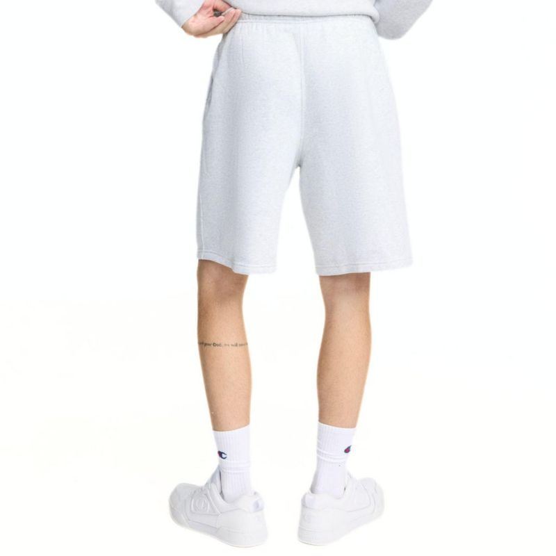 Shorts Champion de forro polar 25 cm Plata platino - Talla L