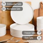 Platos de postre Brew To A Tea 21 cm (paquete de 6) porcelana