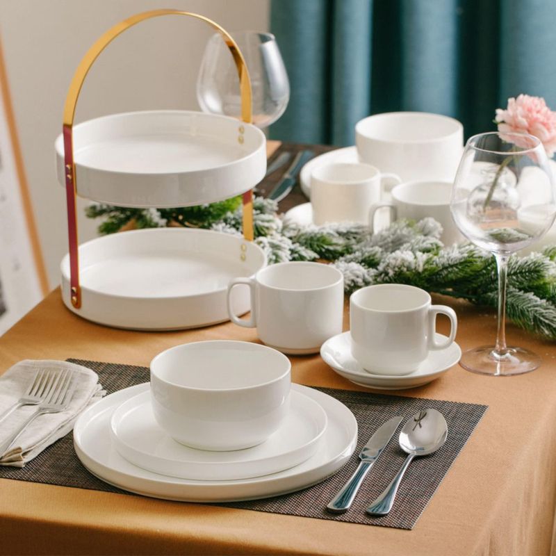 Platos de postre Brew To A Tea 21 cm (paquete de 6) porcelana