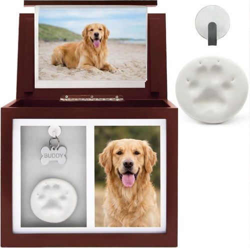 Caja de Recuerdo para Mascotas Chasing Tails Hasta 43 kg con Marco Fotográfico