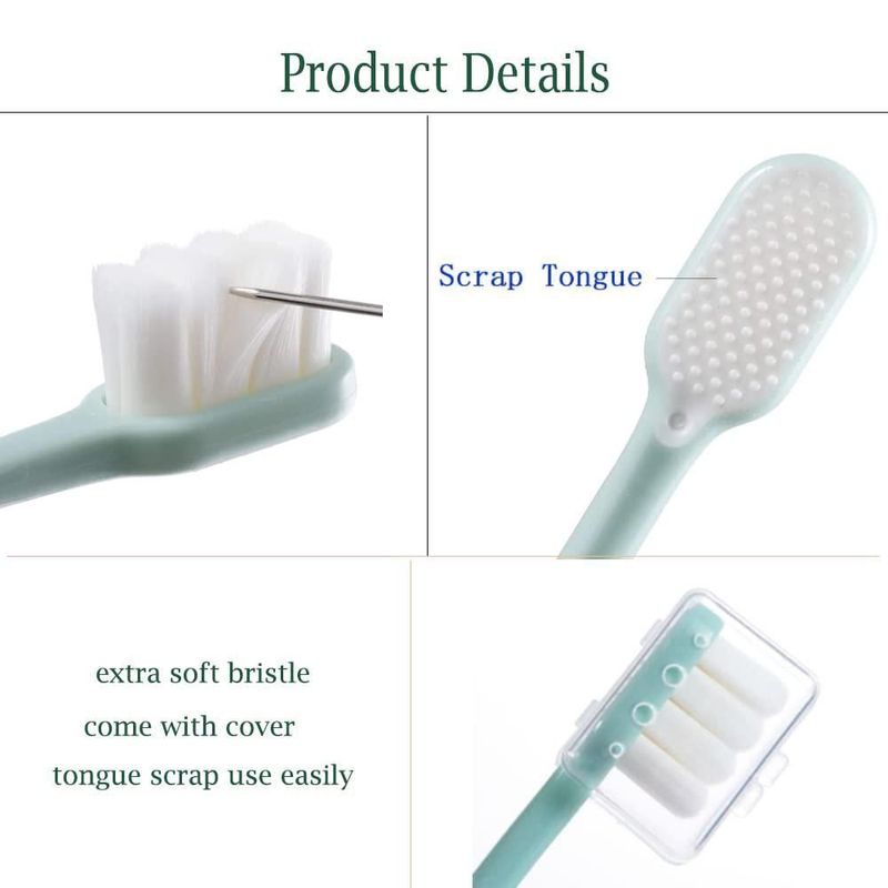 Cepillo de dientes newrichbee 19 × 15 × 2 cm pack de 4 cerdas suaves