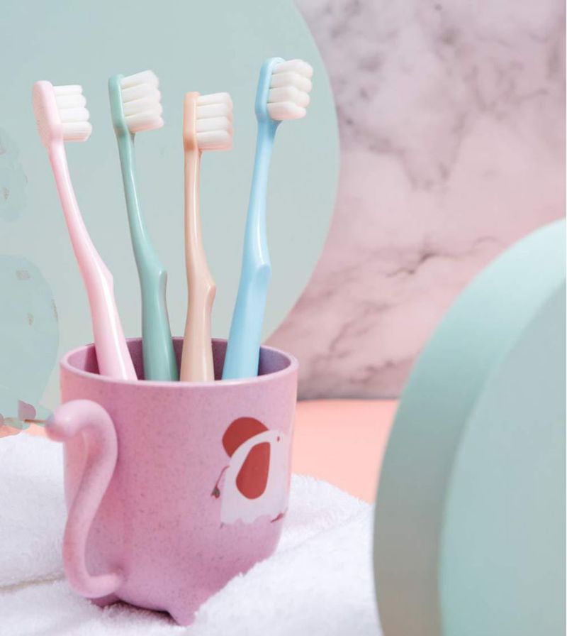 Cepillo de dientes newrichbee 19 × 15 × 2 cm pack de 4 cerdas suaves