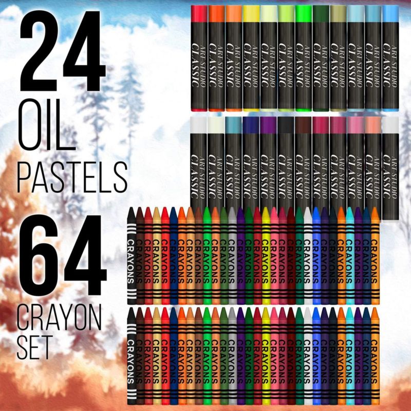 Kit de Arte U.S. Art Supply de 163 piezas con caballete pintura