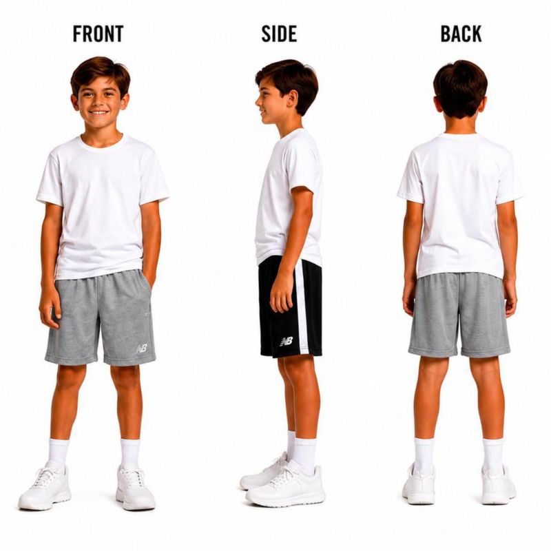 Pantalones cortos New Balance para niños - Pack de 2 malla tallas 8-20