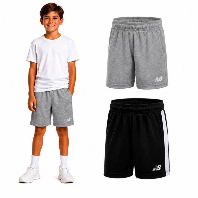 Pantalones cortos New Balance para niños - Pack de 2 malla tallas 8-20