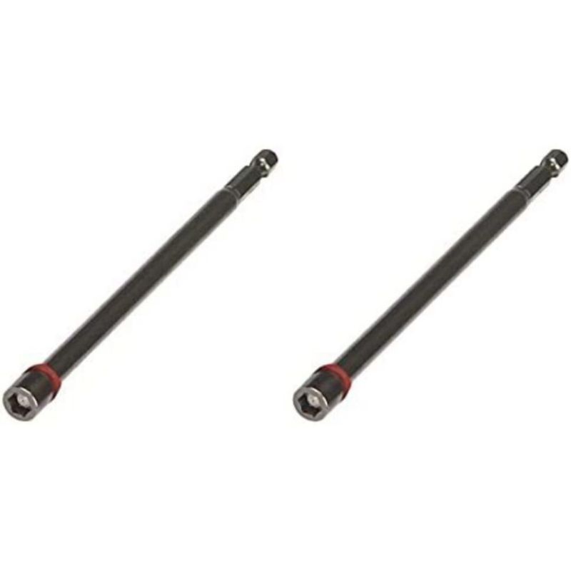 Destornillador hexagonal Malco 6 mm paquete de 2 magnético 1/4"