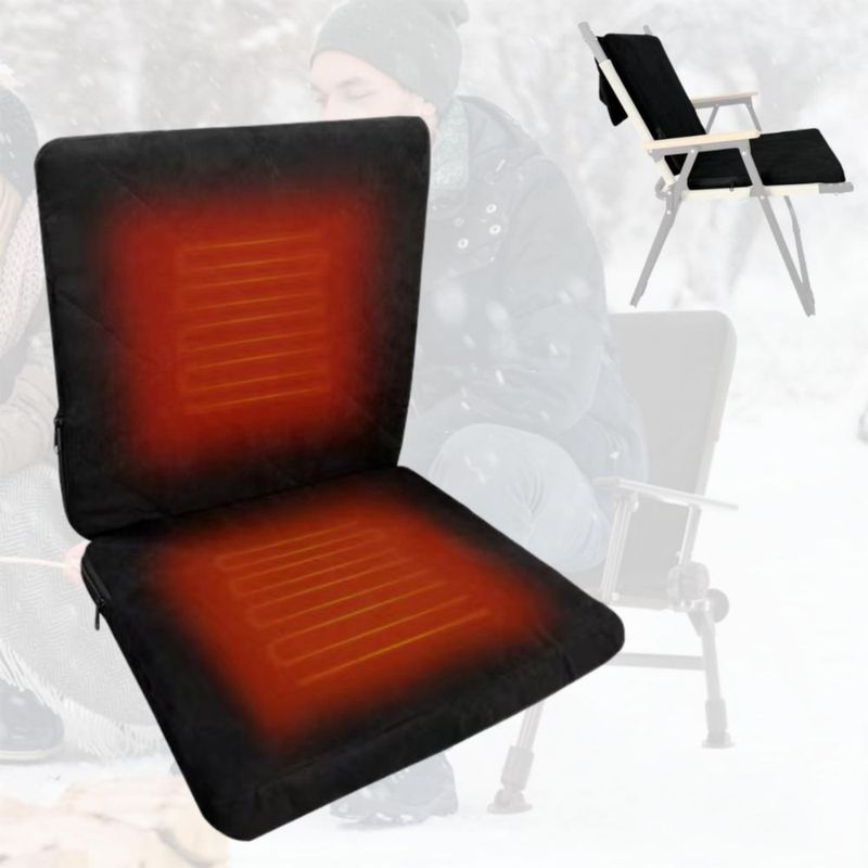 Almohadilla de asiento calefactable plegable TCUDCKI de 3 niveles 550 g