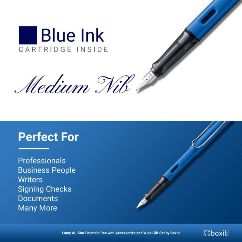 Pluma Boxiti Lamy AL-Star Azul Océano Punta Mediana