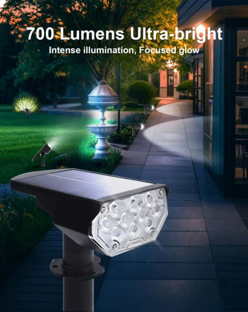 Focos Solares POLIGHTY Pack de 6 Impermeables LED
