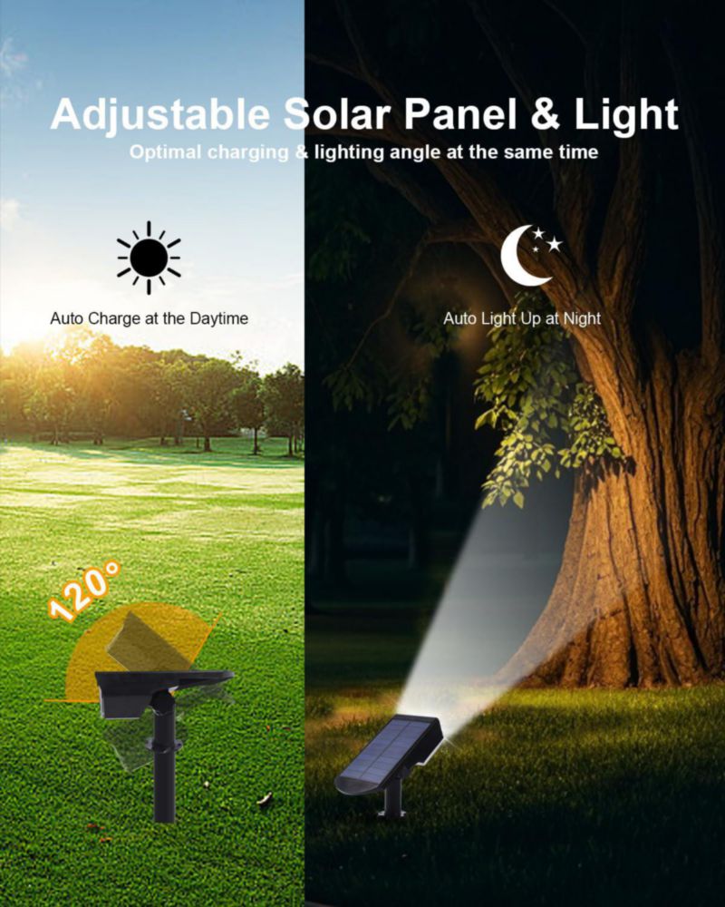 Focos Solares POLIGHTY Pack de 6 Impermeables LED