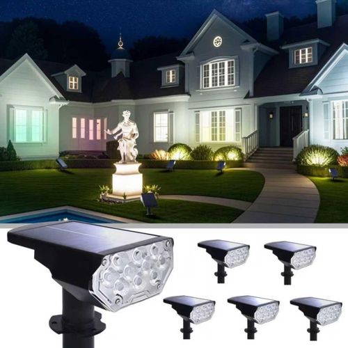 Focos Solares POLIGHTY Pack de 6 Impermeables LED