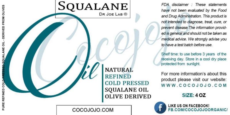 Aceite de Escualano Hidratante para la Piel Dr Joe Lab 120 ml Vegano