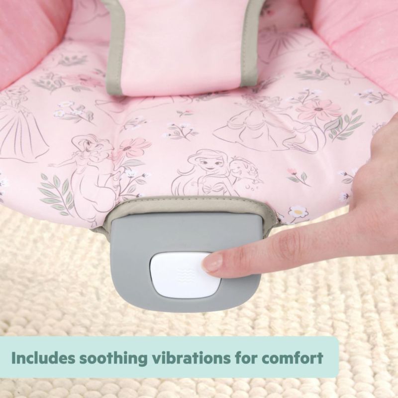 Asiento vibratorio para bebé Disney Princess Royal Blooms de Bright Starts