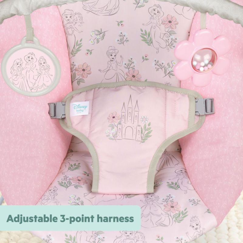 Asiento vibratorio para bebé Disney Princess Royal Blooms de Bright Starts