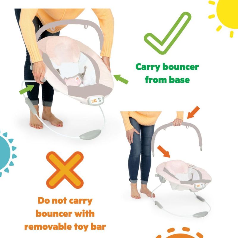 Asiento vibratorio para bebé Disney Princess Royal Blooms de Bright Starts