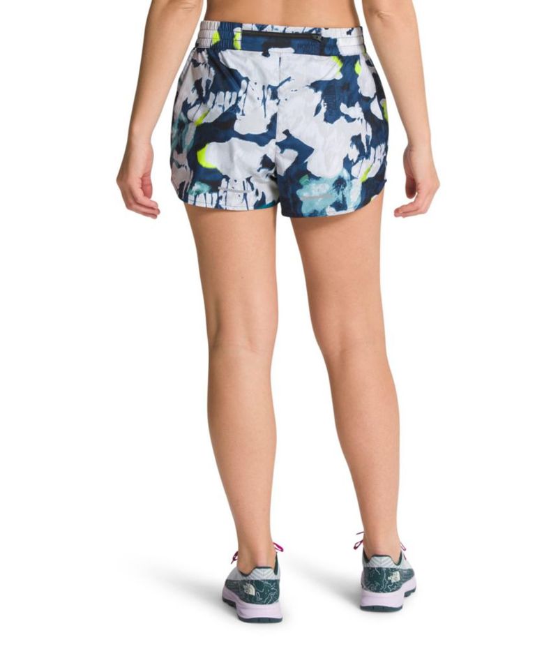 SHORTS The North Face 2X-Large Azul Marino con Estampado Floral Abstracto